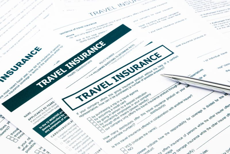 Trave insurance form
